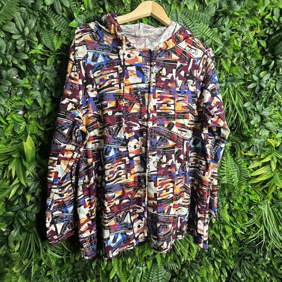Eye Candy Tops Women 3XL Red Shirt Printed Graphic Hoodie Long Sleeve 0151 - Picture 8 of 9